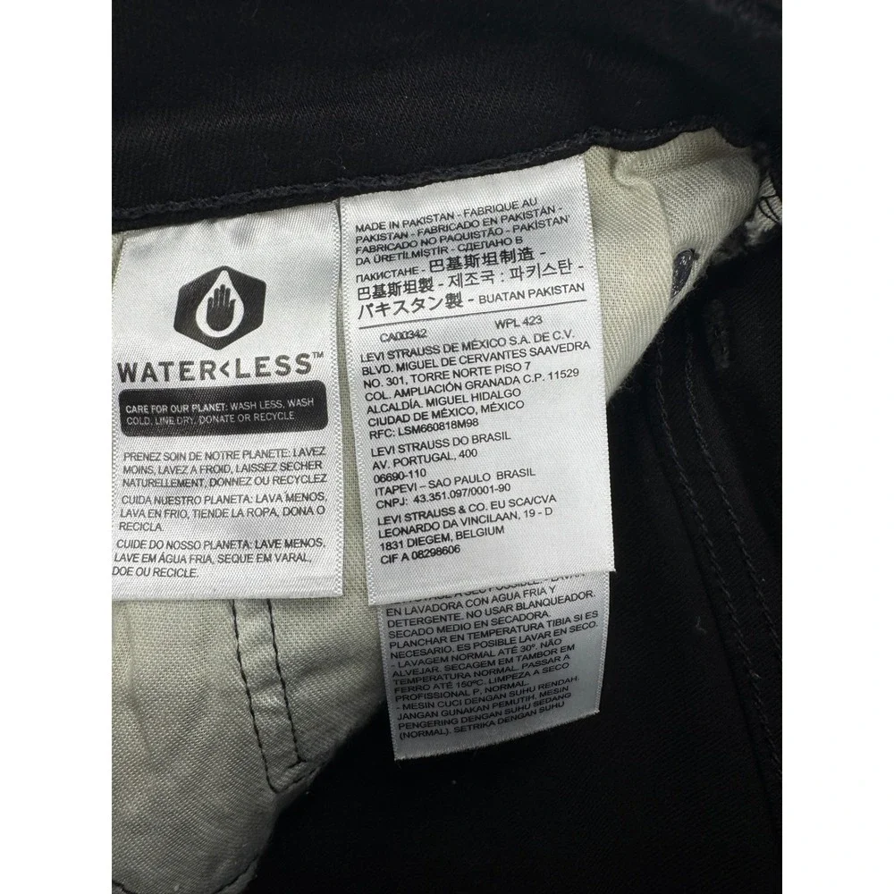 Levis 569 Loose Straight Denim Shorts Mens 31 Black 11